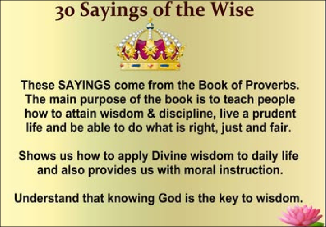 PROVERBS